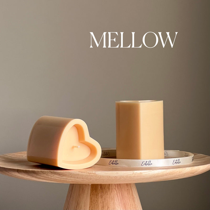 Heart Soy Pillar Candle | Minimalist Home Decor-4