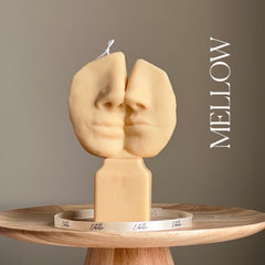 Couple Soy Candle: Handmade Decorative Pillar Candle-4
