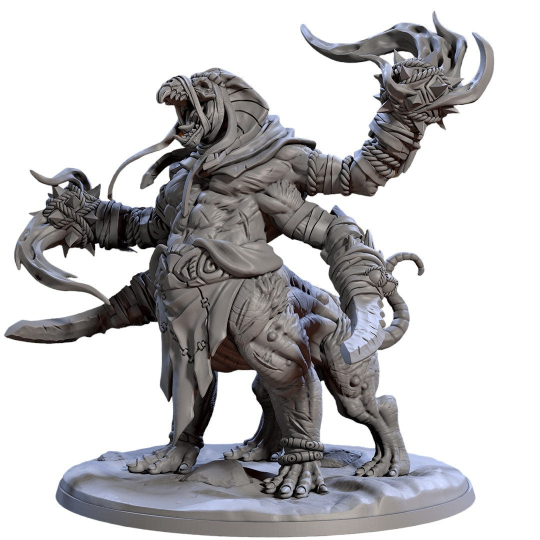 Sandfang Ratkin complete  28/32mm mini set- Artisan Guild | Animal | Rat | Unit | Fighter | Ratfolk | Wizard | Pathfinder | Wargaming | Hero-9