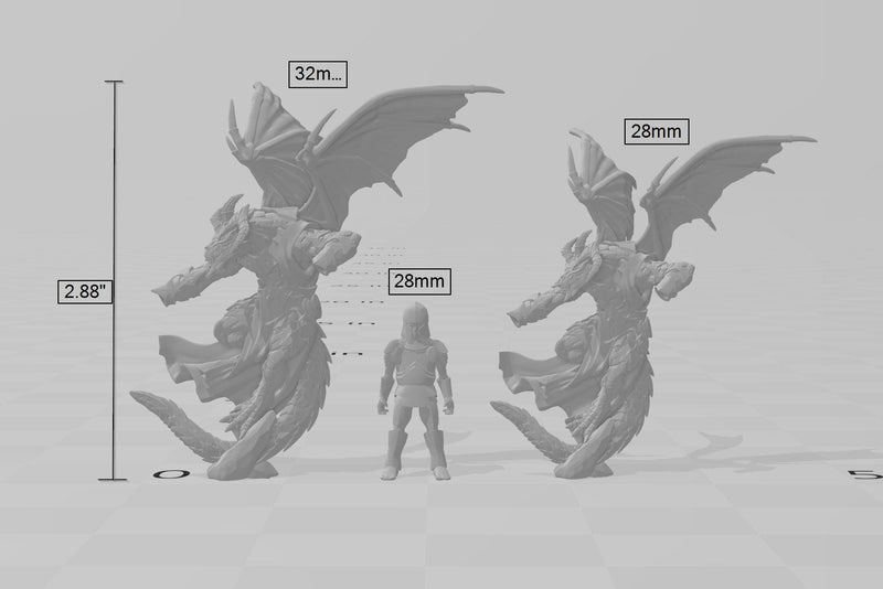 Flamagath Blackflame 28/32mm mini - Artisan Guild | Dragon | Dragonkin | Dragonborn | Sorcerer | Wizard | Warlock | Pathfinder | Wargaming-2