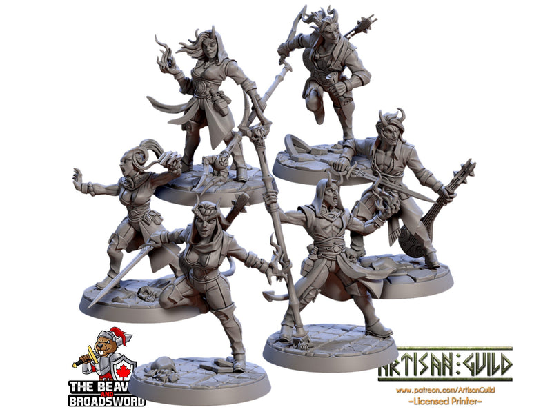 Mezzalfiend Trickster - Artisan's Guild | Tiefling | DnD | Pathfinder | Fantasy | Ranger | Fighter | Wizard | Rogue | Sorcerer | Pack-1