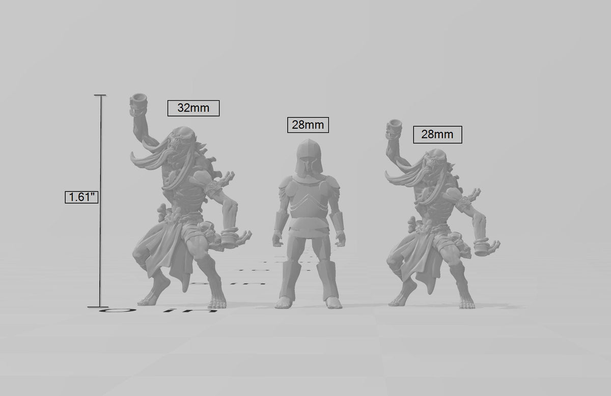 Barrow Ghouls  28/32mm mini set - Artisan Guild | Zombie | Undead | Necromancer | Lich | Monster | Fantasy | Pathfinder | Wargaming | Grave-2