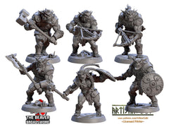 Greatgoblin Warriors Mini set - Artisan Guild, DnD | Male | Female | Fighter, Barbarian, Hobgoblin, Pathfinder | Orc | Wargaming-1