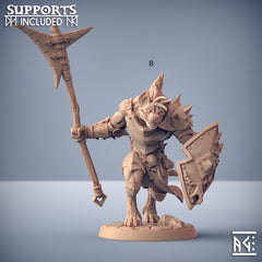 Bonegnasher Gnoll Warriors  28/32mm mini set - Artisan Guild | Monster | Pack | Hyena | Fighter | Desert | Fantasy | Pathfinder | Wargaming-4