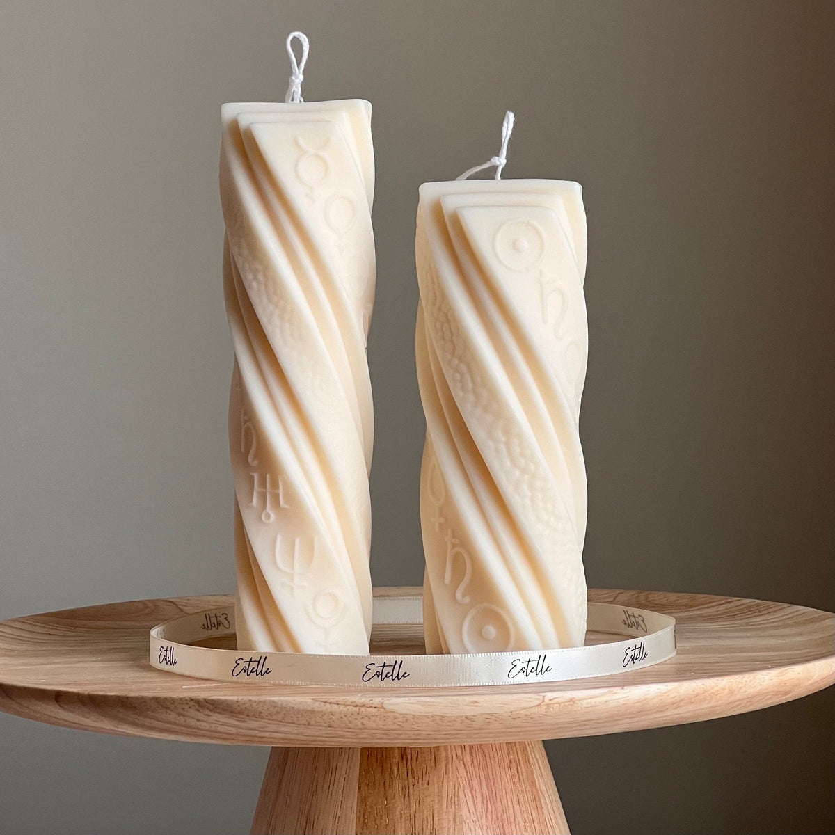 Astrological Pillar Candle: Soy Wax, Shaped Decorative Candle-1