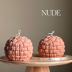Handmade Yarn Ball Candle: Trendy Rope Vegan Home Decor-2