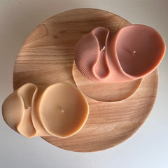 Large Seashell Soy Wax Candle | Unique Clam Shell Decor-2