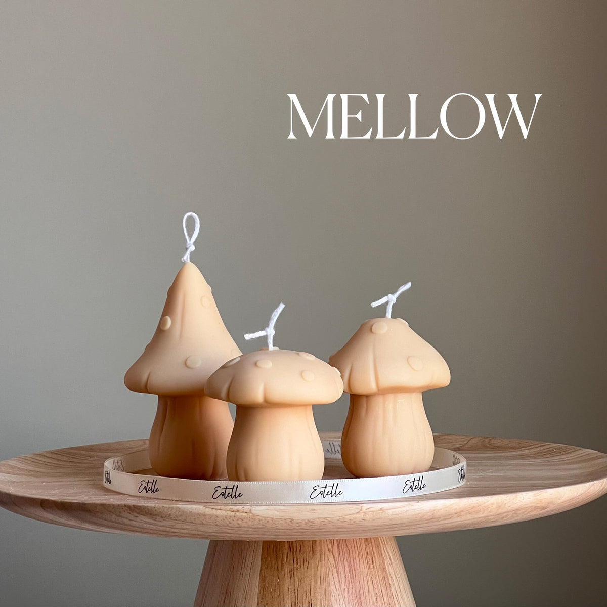 Mushroom Candle Set | Soy Wax Home Decor-4