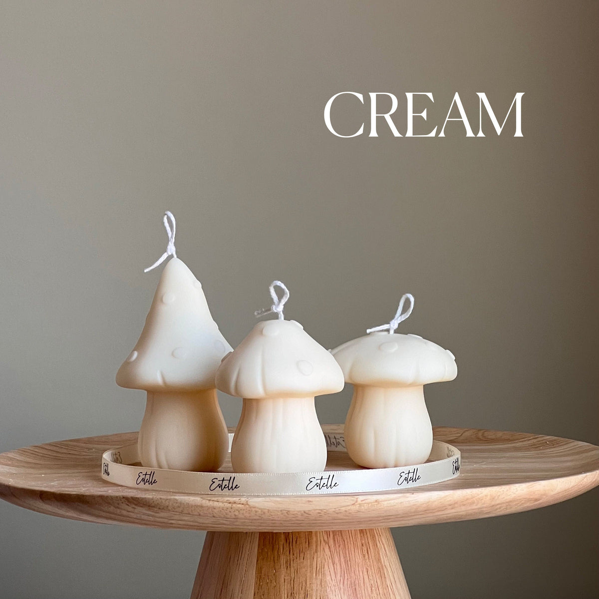 Mushroom Candle Set | Soy Wax Home Decor-3