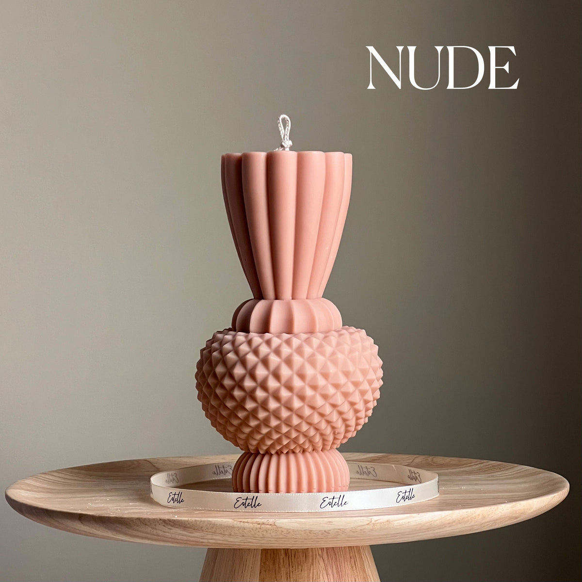 Handmade Diamond Vase Candle | Boho Home Decor-2