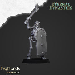 Ancient Skeletons with Melee Weapons - Highlands Miniatures | Undead | Skeleton | Lich | Ancient | Desert | Fantasy | Pathfinder | Wargaming-5