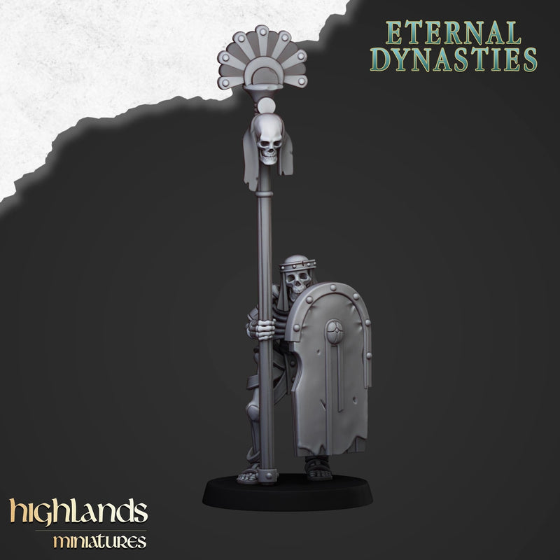 Ancient Skeletons with Melee Weapons - Highlands Miniatures | Undead | Skeleton | Lich | Ancient | Desert | Fantasy | Pathfinder | Wargaming-7