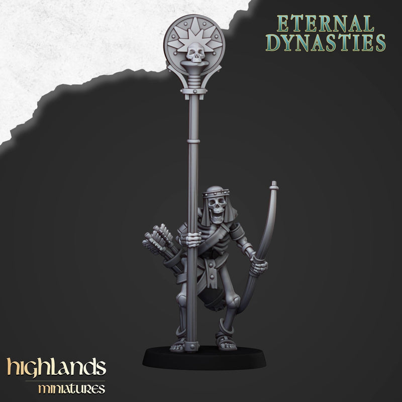 Ancient Skeletons with Bows - Highlands Miniatures | Undead | Skeleton | Lich | Ancient | Desert | Fantasy | Pathfinder | Wargaming-3