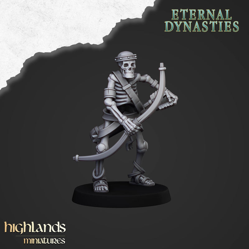 Ancient Skeletons with Bows - Highlands Miniatures | Undead | Skeleton | Lich | Ancient | Desert | Fantasy | Pathfinder | Wargaming-7
