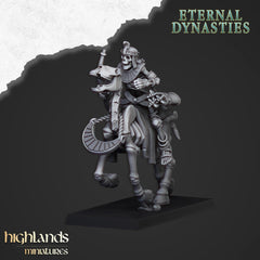 Ancient Skeletal Cavalry with Bows - Highlands Miniatures | Undead | Skeleton | Lich | Horse | Desert | Fantasy | Pathfinder | Wargaming-5