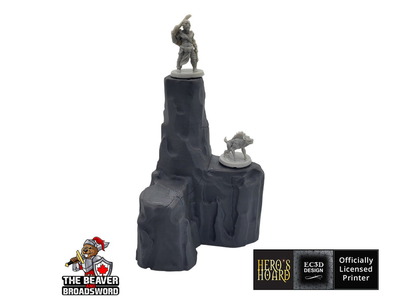 Large Rock Terrain Set 2 -  Scatter Scenery by EC3D, for TTRPGs and Wargaming - Mountain, Rocks, Canyon, DnD mini, Pathfinder, Tabletop-5