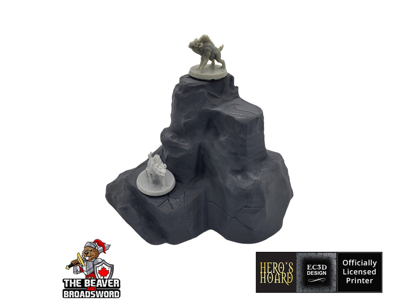 Large Rock Terrain Set 2 -  Scatter Scenery by EC3D, for TTRPGs and Wargaming - Mountain, Rocks, Canyon, DnD mini, Pathfinder, Tabletop-6