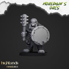 Orc Warriors with Hand Weapons - Highlands Miniatures | Goblin | Black Orc | Ork | Orcs | Warrior | Fantasy | Pathfinder | Wargaming | Squad-3