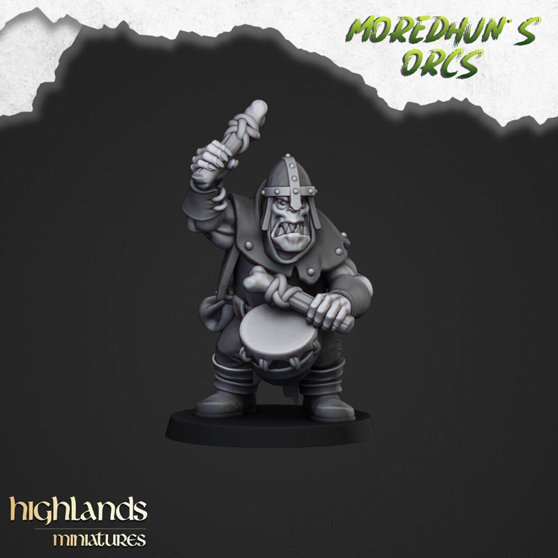 Orc Warriors with Spears - Highlands Miniatures | Goblin | Black Orc | Ork | Orcs | Warrior | Fantasy | Pathfinder | Wargaming | Squad-4