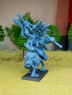 Mounted Orc Chief - Highlands Miniatures | Goblin | Black Orc | Ork | Orcs | Boar | Fantasy | Pathfinder | Wargaming | Mount | Heavy Cavalry-2