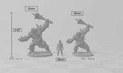 Ogre Marauder with Club 2- Artisan Guild | DnD | Fighter | Barbarian | Monster | Male | Pathfinder | TTRPG | Wargaming | Frostgrave | Giant-3