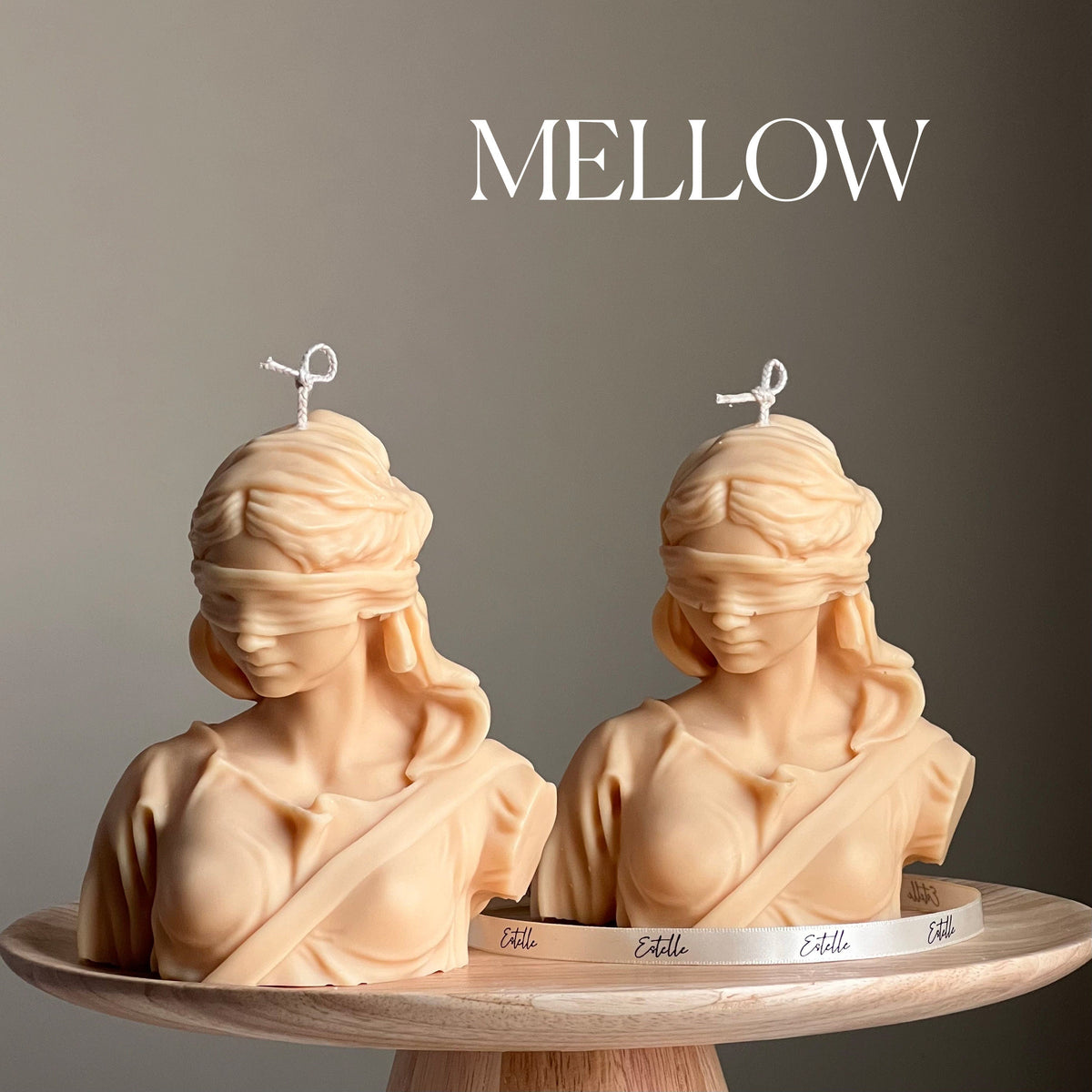 Blind Justice Soy Wax Candle: Woman Bust Statue Candle-4
