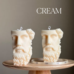 Zeus Bust Soy Candle | Greek Statue Decor-5
