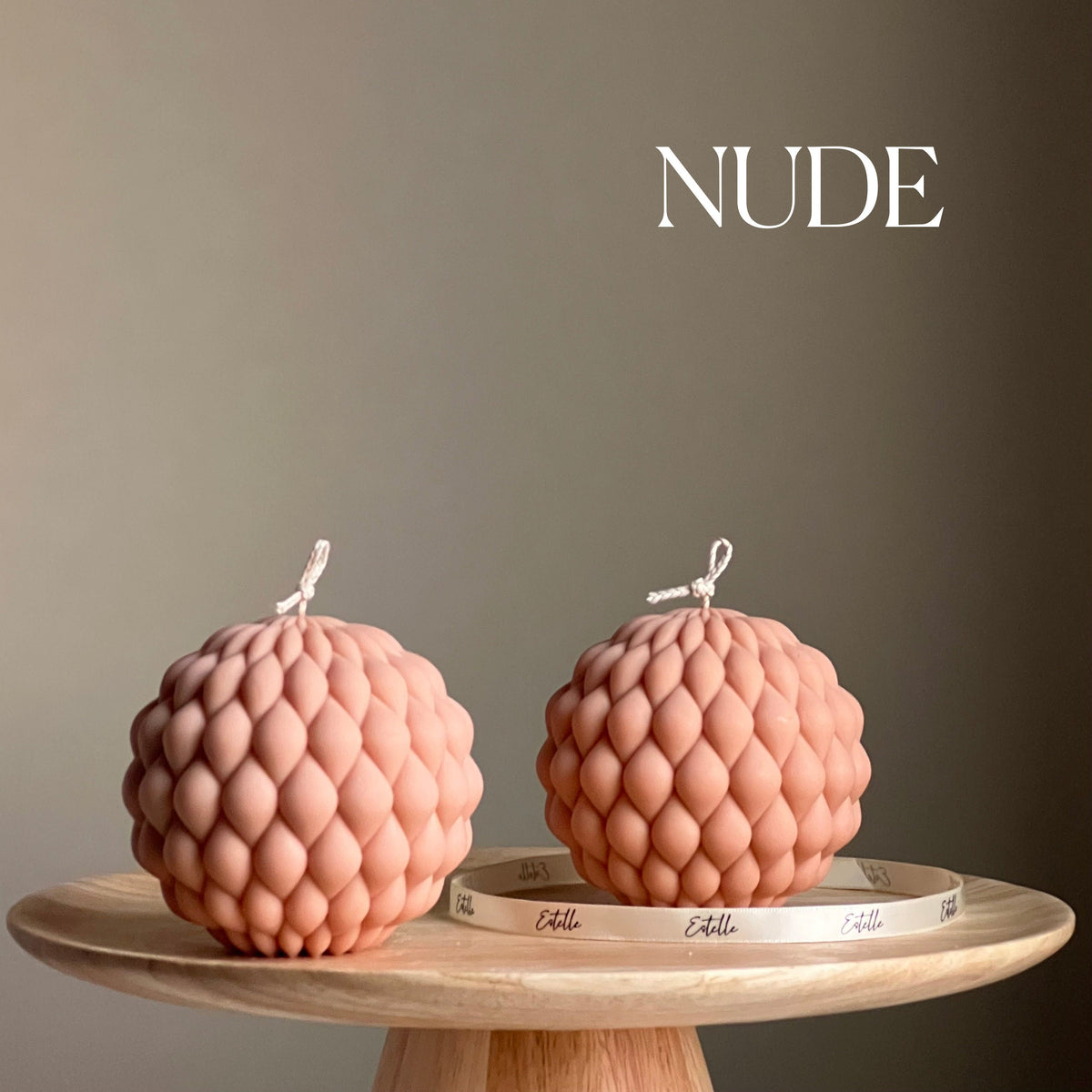 Large Bubble Ball Candle: Handmade Soy Pillar Candle, Home Decor-4
