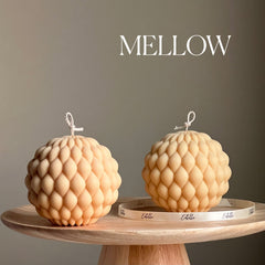 Large Bubble Ball Candle: Handmade Soy Pillar Candle, Home Decor-2