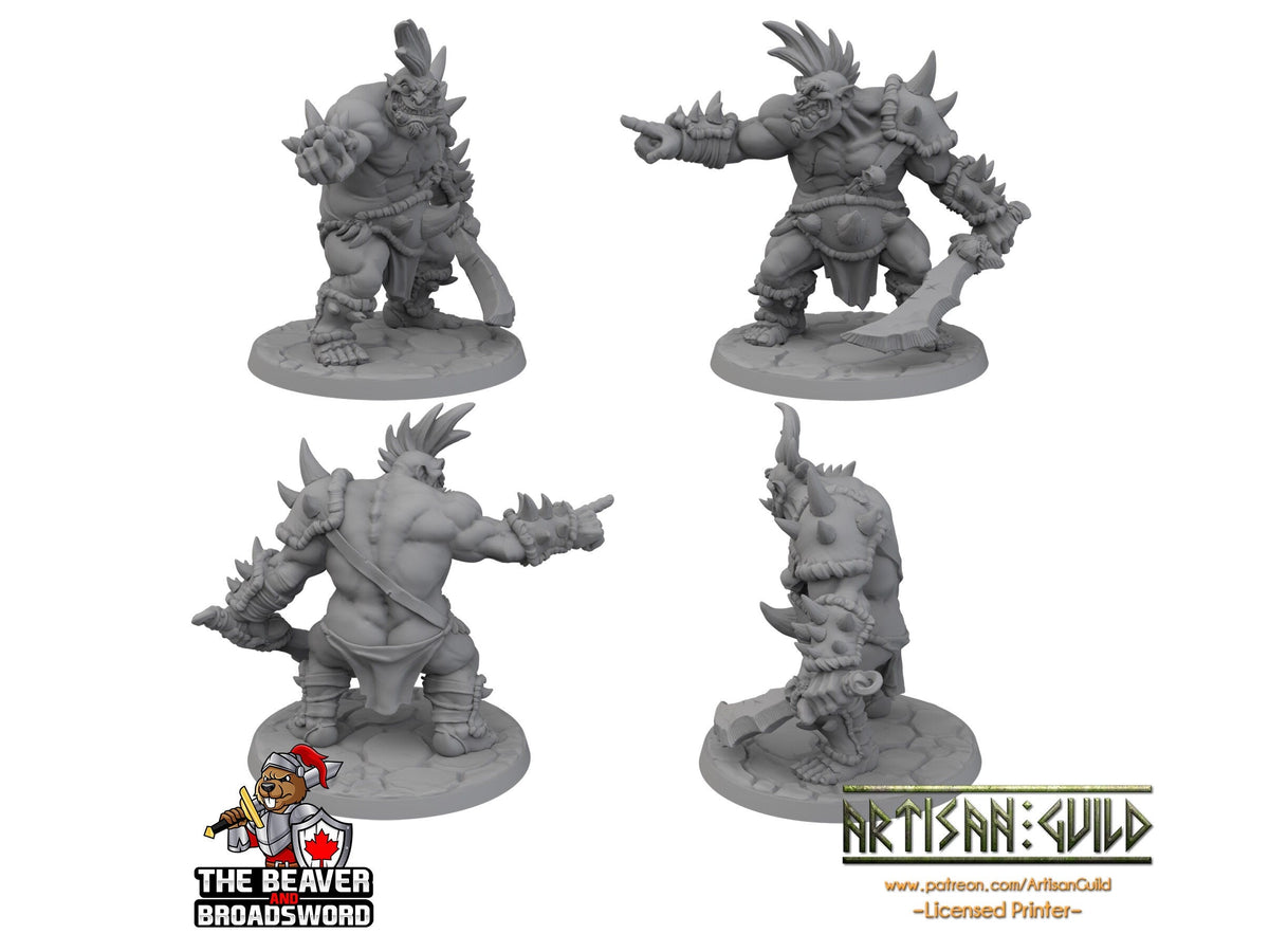 Ogre Marauder with Sword 2 - Artisan Guild | DnD | Fighter | Barbarian | Monster | Male | Pathfinder | TTRPG | Wargaming | Frostgrave, Giant-2