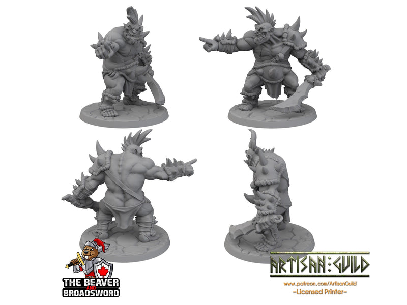 Ogre Marauder with Sword 2 - Artisan Guild | DnD | Fighter | Barbarian | Monster | Male | Pathfinder | TTRPG | Wargaming | Frostgrave, Giant-2