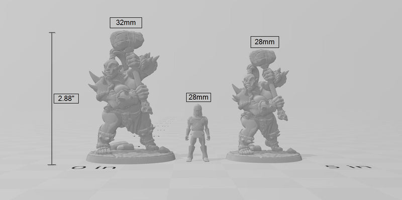 Female Ogre Marauder with Club - Artisan Guild | DnD | Fighter | Barbarian | Monster | Pathfinder | TTRPG | Wargaming | Frostgrave, Giant-3