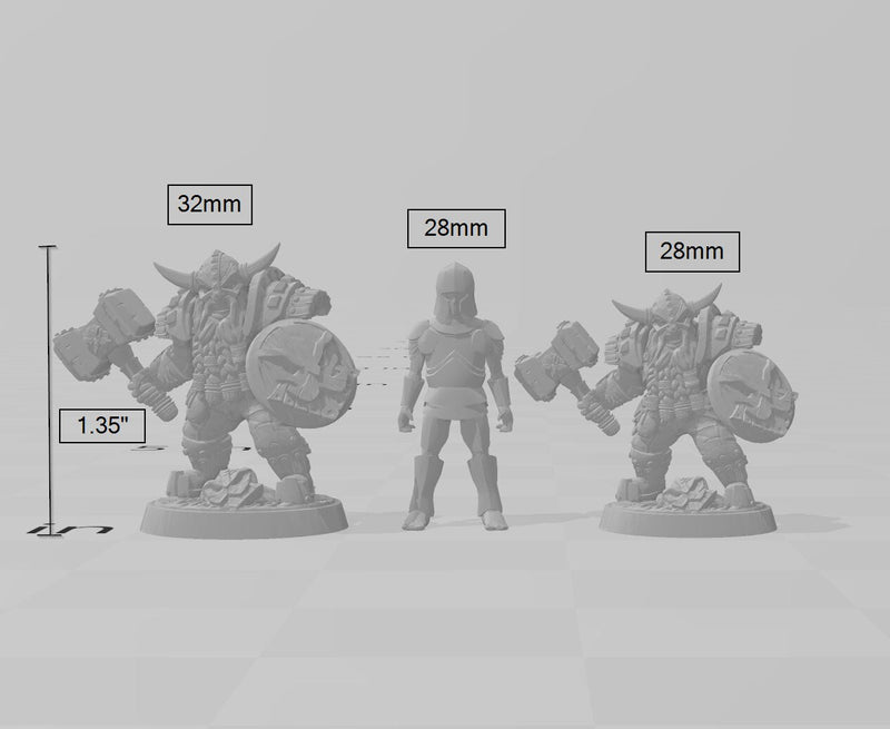 Dwarven Defender A - Artisan Guild | DnD | Fighter | Barbarian | Dwarf | Cleric | Paladin | Pathfinder | TTRPG | Wargaming, Frostgrave-3