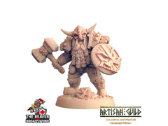 Dwarven Defender A - Artisan Guild | DnD | Fighter | Barbarian | Dwarf | Cleric | Paladin | Pathfinder | TTRPG | Wargaming, Frostgrave-1