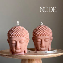 Buddha Bust Candle | Sculptural Soy Wax Statue-2