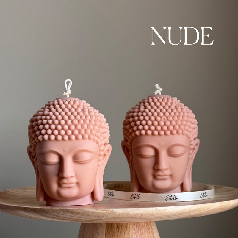 Buddha Bust Candle | Sculptural Soy Wax Statue-2