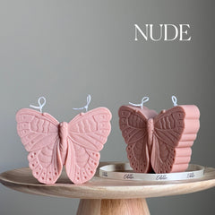 Handmade Soy Butterfly Candle | Decorative Pillar Candle-2