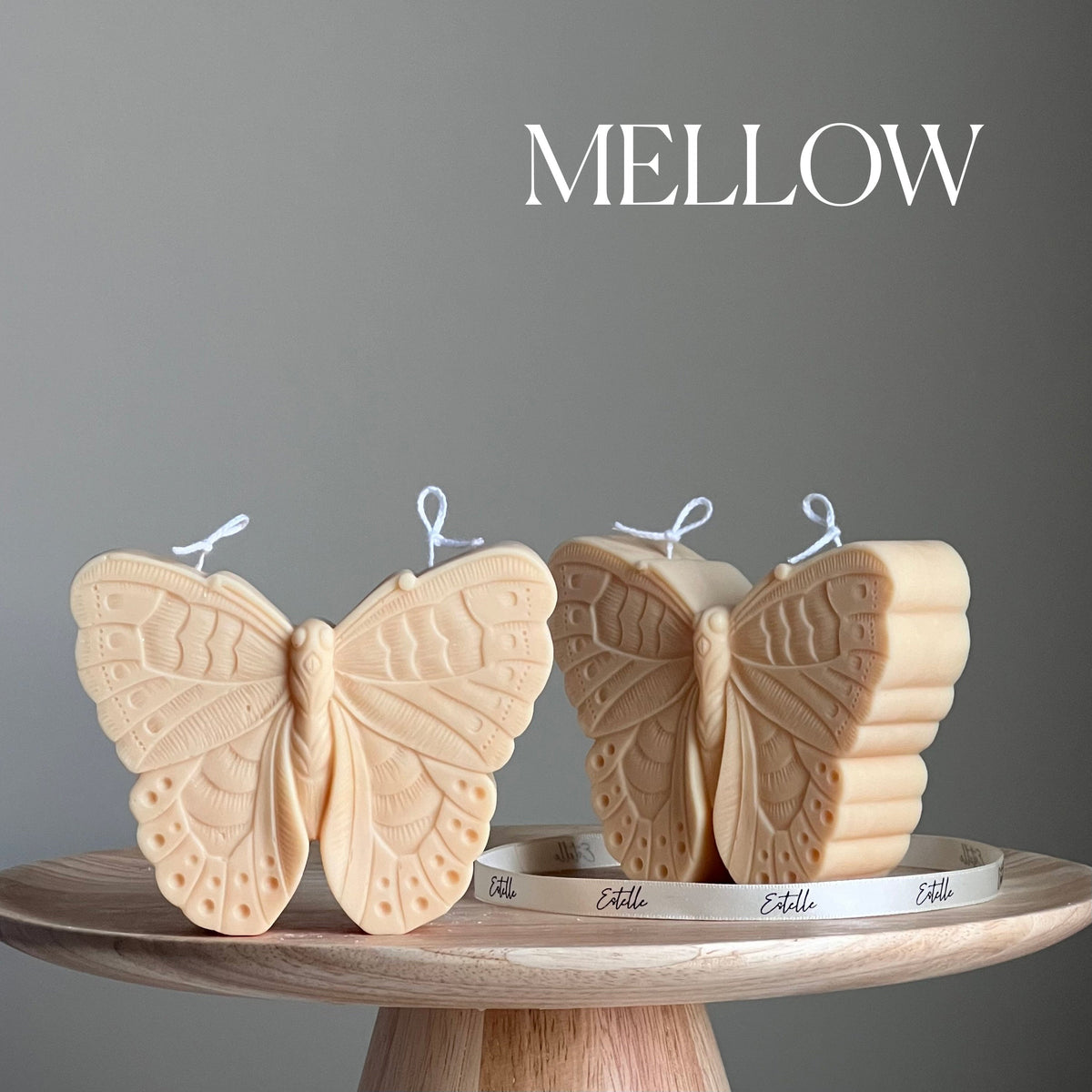 Handmade Soy Butterfly Candle | Decorative Pillar Candle-4