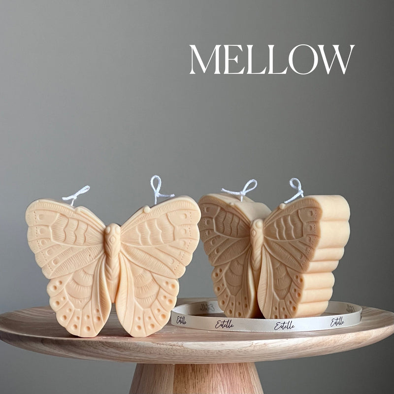 Handmade Soy Butterfly Candle | Decorative Pillar Candle-4