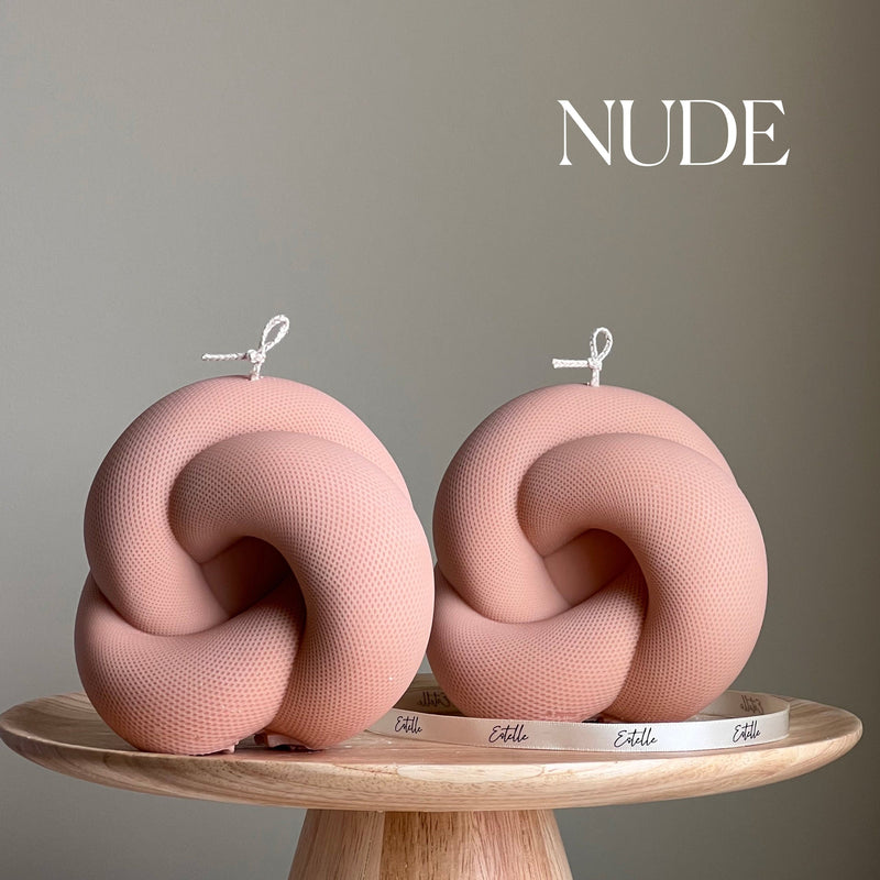 Handmade Knot Candle: Trendy Vegan Home Decor-3