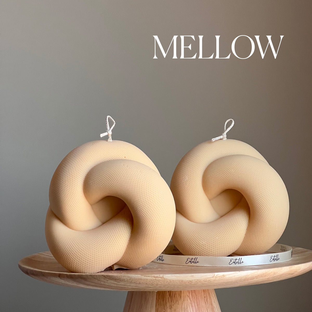 Handmade Knot Candle: Trendy Vegan Home Decor-5