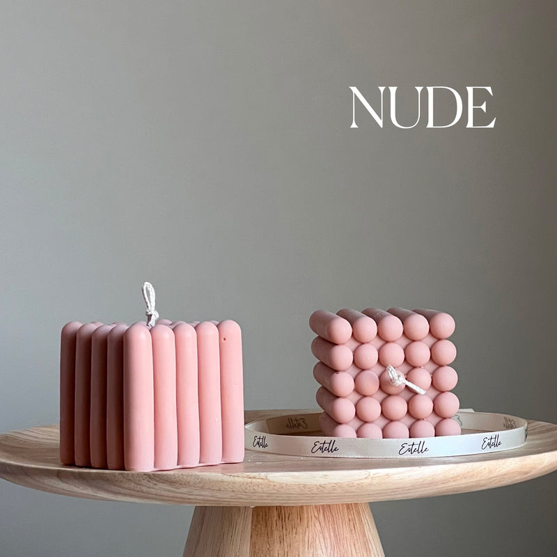 Handmade Cube Soy Candle | Unique Decorative Pillar Candle-3