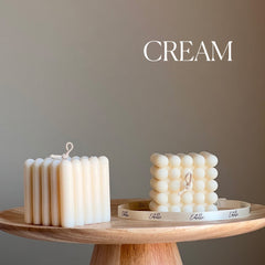 Handmade Cube Soy Candle | Unique Decorative Pillar Candle-4