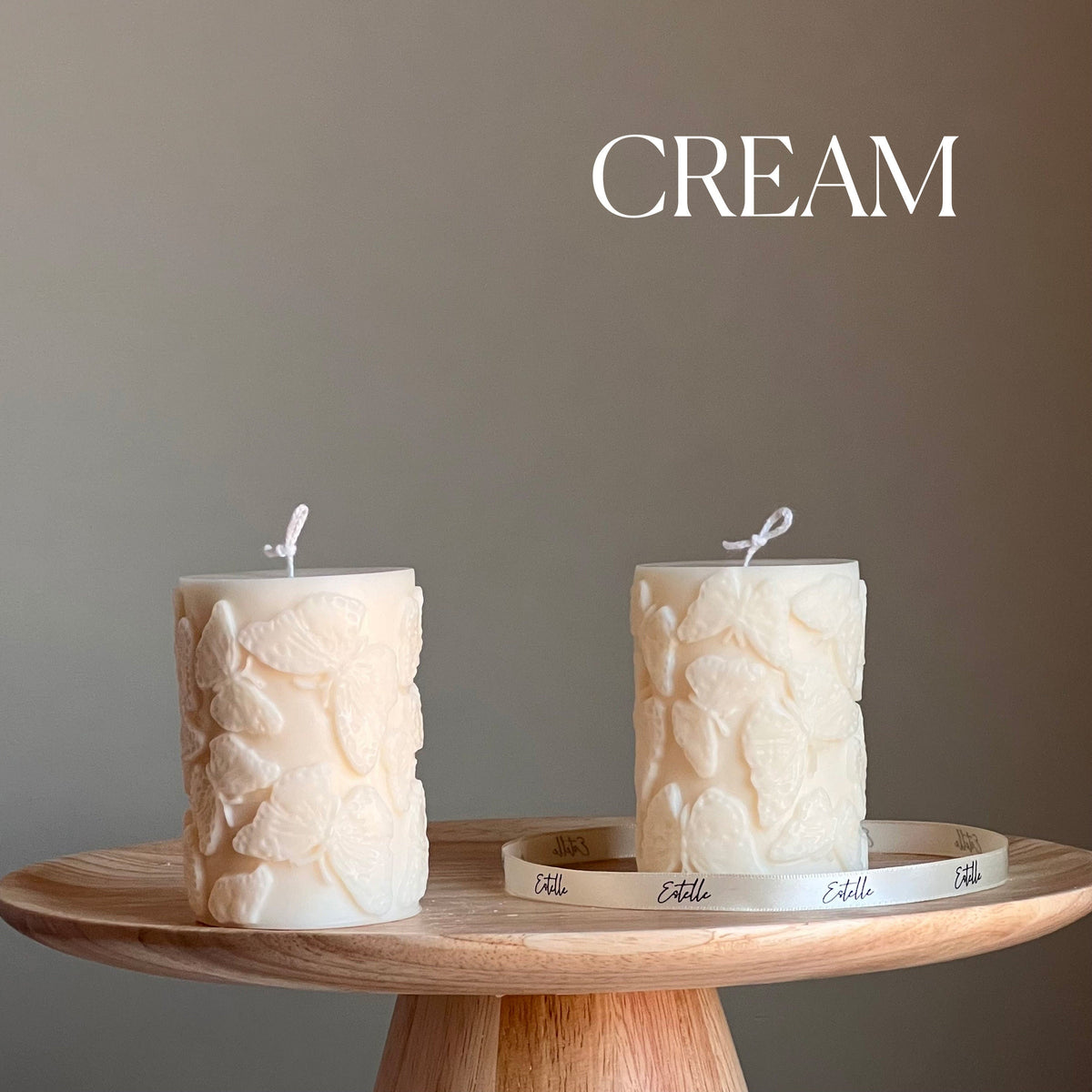Butterfly Soy Pillar Candle | Home Decor-3