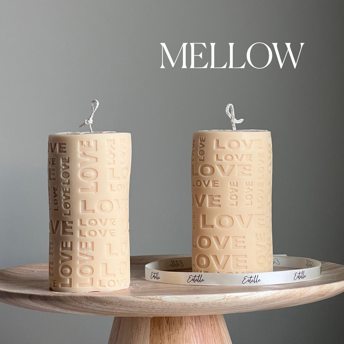 Love Soy Pillar Candle | Custom Scent & Color, Home Decor-4