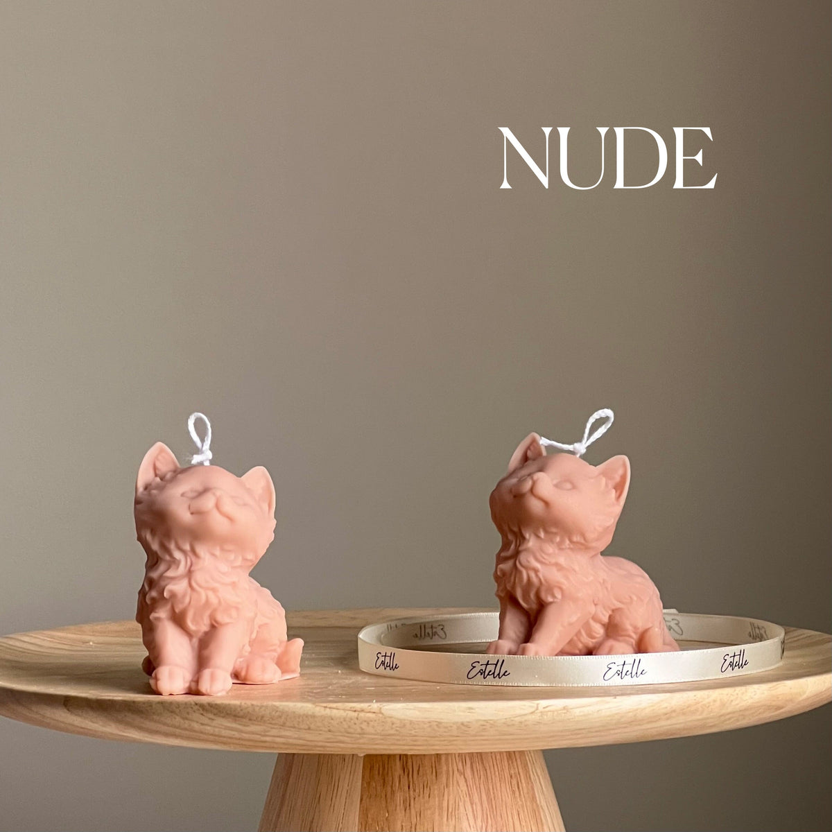 Handmade Kitty Soy Candle | Decorative Pillar-3