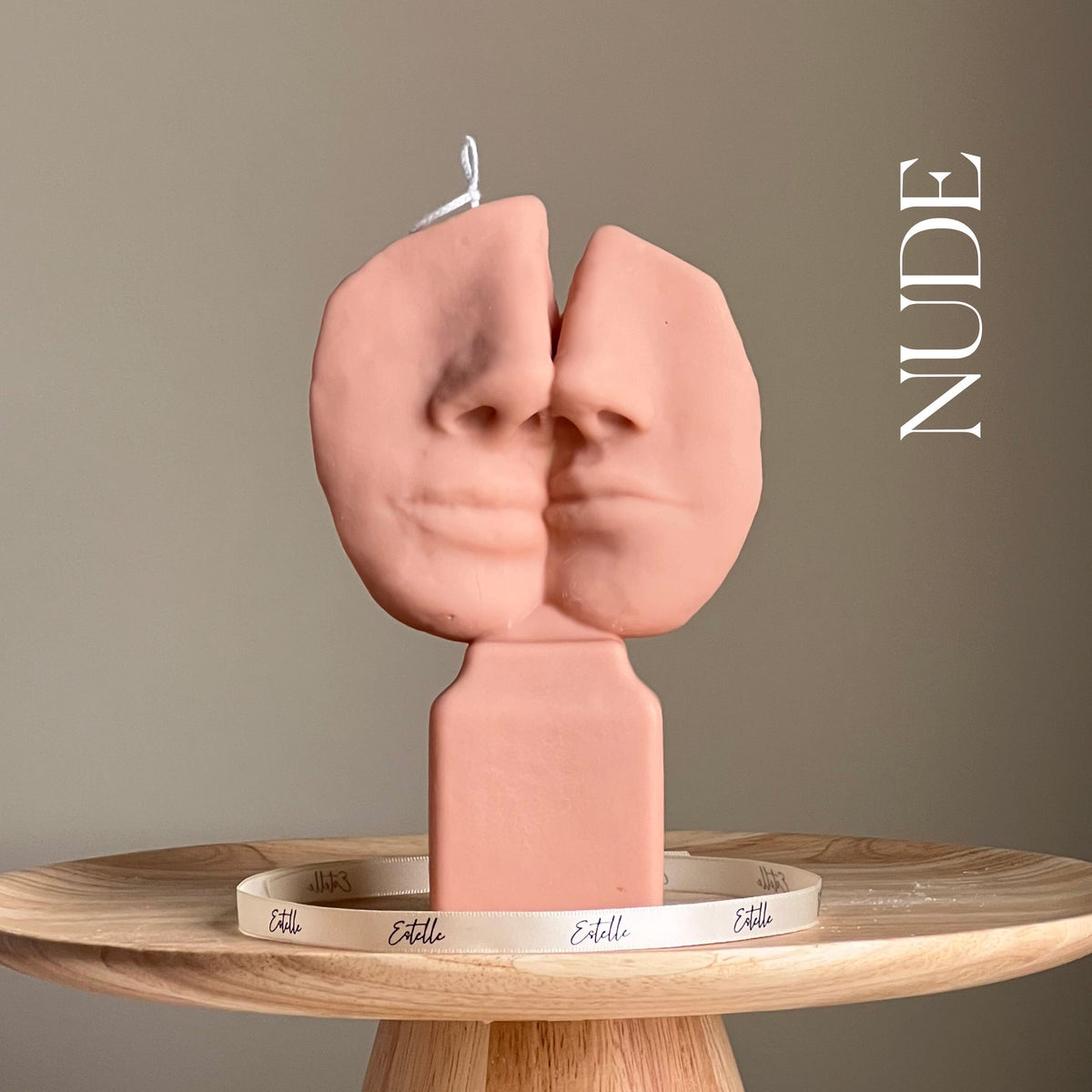 Couple Soy Candle: Handmade Decorative Pillar Candle-2
