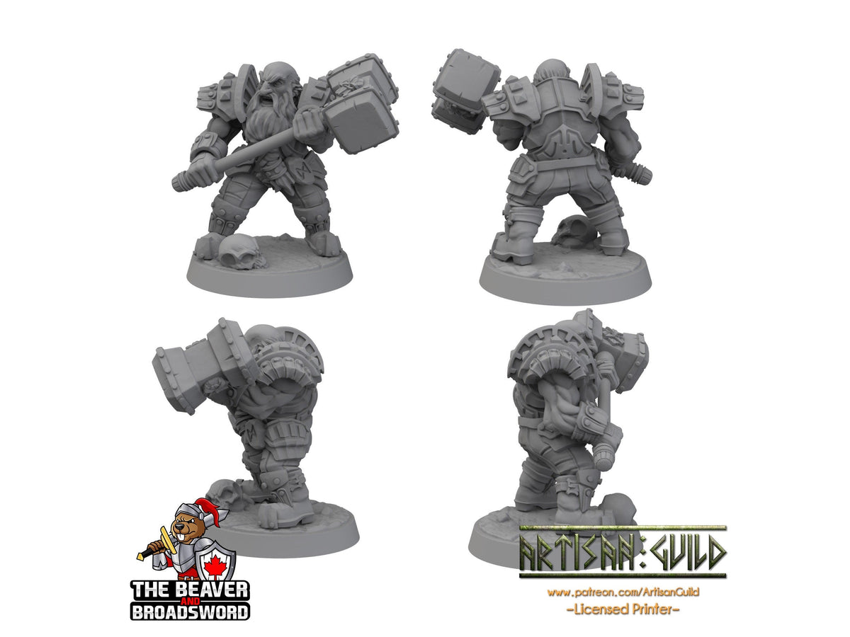 Two handed hammer Dwarven Defender - Artisan Guild | DnD | Fighter | Barbarian | Dwarf | Cleric | Paladin | Pathfinder | TTRPG | Wargaming-2