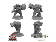 Two handed hammer Dwarven Defender - Artisan Guild | DnD | Fighter | Barbarian | Dwarf | Cleric | Paladin | Pathfinder | TTRPG | Wargaming-2