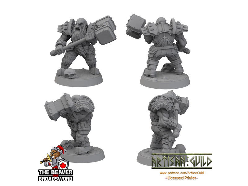 Two handed hammer Dwarven Defender - Artisan Guild | DnD | Fighter | Barbarian | Dwarf | Cleric | Paladin | Pathfinder | TTRPG | Wargaming-2